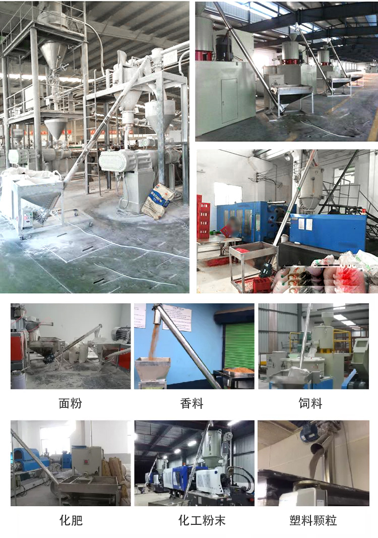 傾斜螺旋輸送機適用范圍:建材行業,化工行業,電力行業,煤炭行業,食品行業,造紙行業等